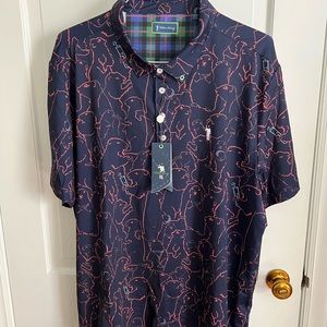 William Murray NWT XXL Gopher All Over polo